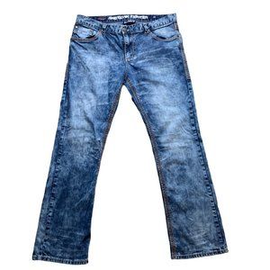 Buckle American Fighter Acid Washed Jeans Size 38 x 31